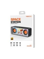 Recci Rgb LED Işıklı Bluetooth Speaker Hoparlör Recci RSK-W38 Space Station Serisi 10W