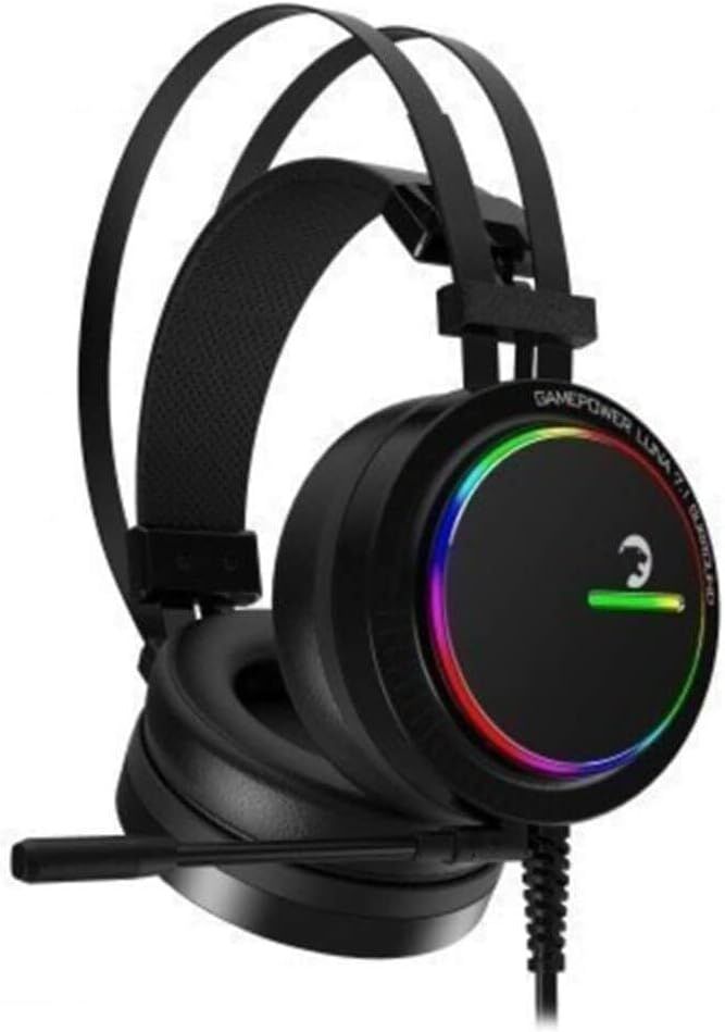 Gamepower Luna RGB 7.1 Kablolu Mikrofonlu Kulak Üstü Siyah Oyuncu Kulaklığı