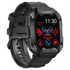 Smartmi Rugged Pro Ultra Dayanıklı Akıllı Saat, Siyah