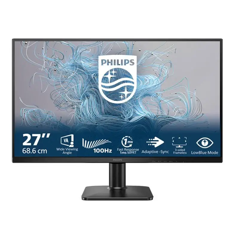 PHILIPS 27'' 1MS 100MHZ 1XVGA 1XHDMI FHD 1920X1080 VESA SİYAH