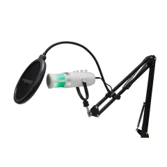 Twisted Minds W108 W RGB Oyun Mikrofonu, Cep Telefonu, Bilgisayar, Tableti Destekler, Beyaz