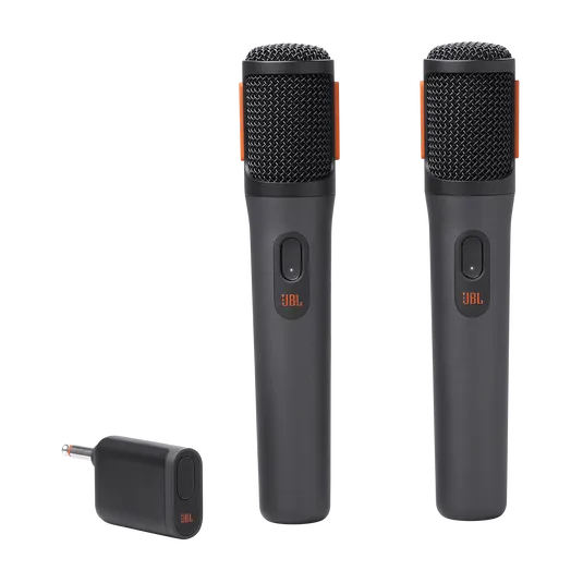 JBL Kablosuz İki Mikrofon Sistemi Çift Kanallı Alıcı, Siyah