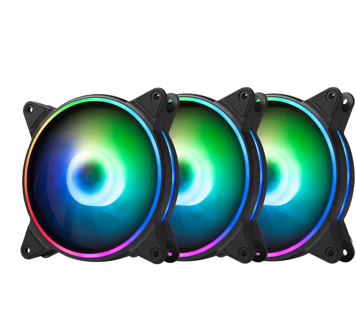 GamePower Air Turbine RGB Kontrolcü Kumandasız 3*12CM Fan