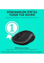 Logitech M185 Gri Kablosuz Optik Mouse