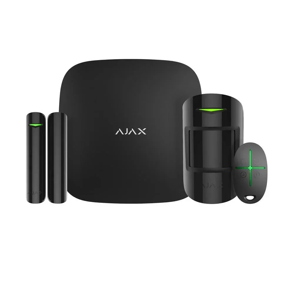 Ajax Hub Kit 20287.56.BL1 Starterkithub Kablosuz Alarm Seti, Siyah