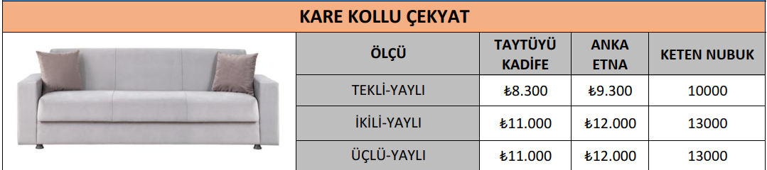 KARE KOLLU ÇEKYAT