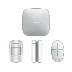 Ajax Hub Kit 20288.56.WH1 Starterkithub Kablosuz Alarm Seti, Beyaz