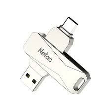 NETAC U782C 256GB USB 3.0+TYPE-C DUAL FLASH BELLEK