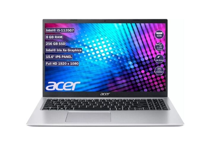 ACER Aspire A315-58 15.6'' i5-1135G 8GB 256GB DOS FHD SILVER