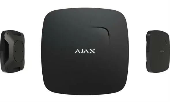 Ajax Fireprotect 91559.10.BL1 Kablosuz Duman Ve Isı Dedektörü, Siyah