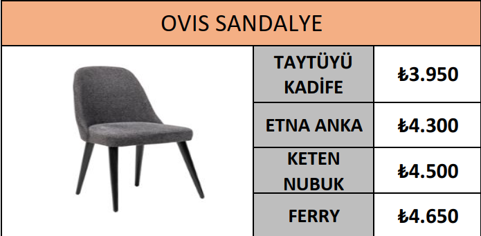 OVIS SANDALYE