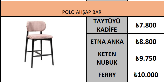 POLO AHŞAP BAR