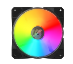 Evercool F12 38CFM 1200RPM 12cm Rainbow Siyah Kasa Fanı