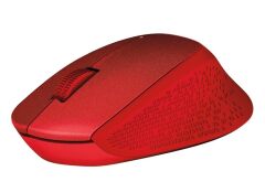 Logitech M330 Silent Plus Kırmızı Kablosuz Optik Mouse