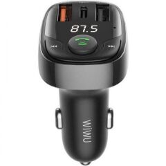 Wiwu PC600 36W Hızlı Şarj Destekli Dijital Göstergeli Bluetooth Fm Transmitter