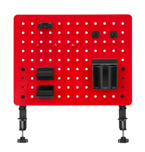 Twisted Minds TM-GPB-04-B Gaming Kelepçe Montajlı Pegboard, Mat Kırmızı