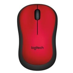 Logitech Silent M220 Kırmızı Kablosuz Optik Mouse