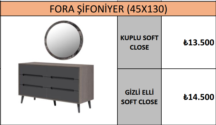 FORA ŞİFONİYER (45X130)