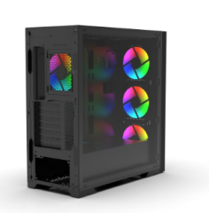 INCA EGM-17XB 4X120mm ARGB Fan Control Remote USB 3.0 Mid-Tower ATX Tempered Glass Gamıng KASA (PSU YOK)