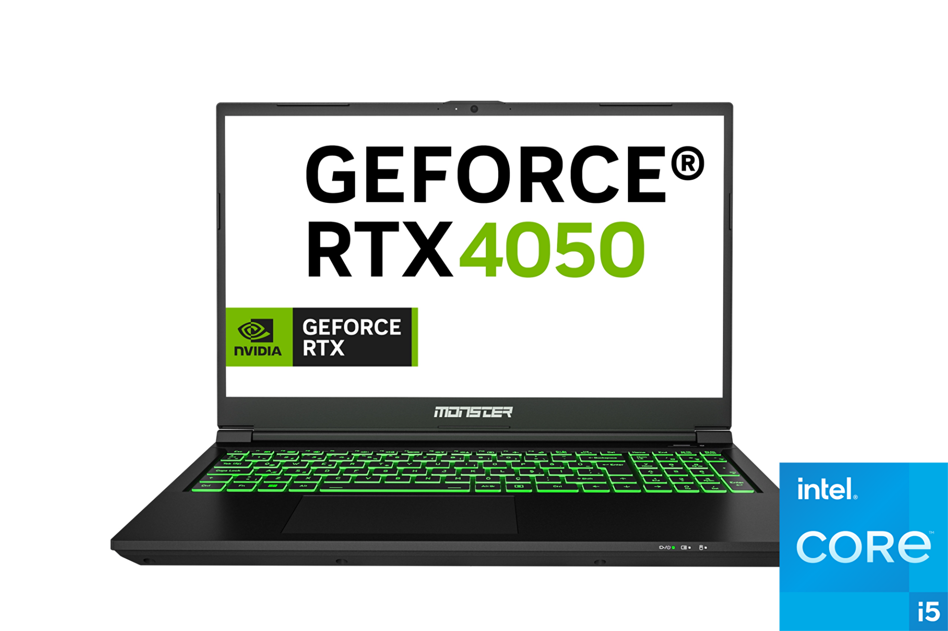 2 EL Monster Abra A5 V21.2.2 i5-12450H 32 GB RAM  1 TB SSD RTX4050 15.6'' Full HD Gaming Laptop