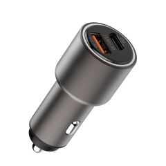 Wiwu PC100 PD + USB 18W Qualcomm 3.0 Hızlı Araç Şarj Cihazı
