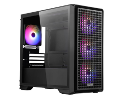 SEGOTEP Radiant Siyah 750W 80+ Bronze PCIE 5.0 Mid Tower Kasa (Rainbow Fan)