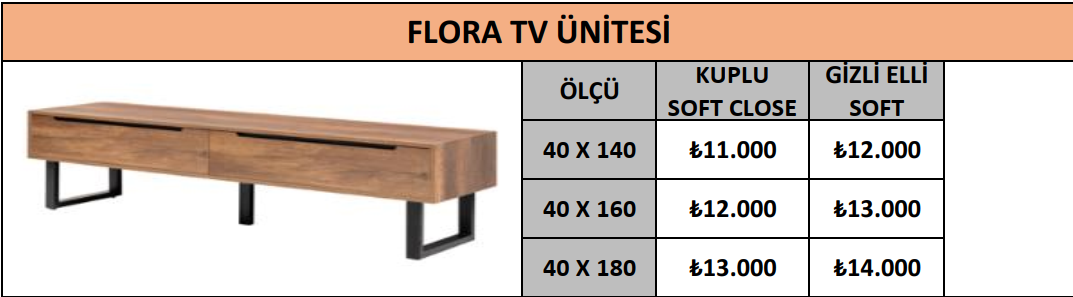 FLORA TV ÜNİTESİ
