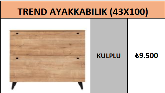 TREND AYAKKABILIK (43X100)