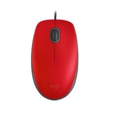 Logitech M110 Kırmızı Kablolu Optik Mouse
