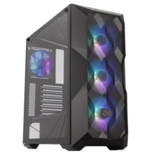Cooler Master TD500 ARGB Mid Tower Siyah Kasa 4x120mm Fanlı, Tempered Glass, Kristal Mesh Ön pan