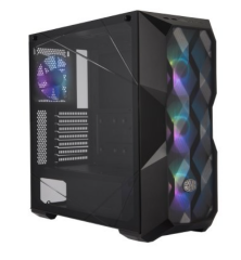 Cooler Master TD500 ARGB Mid Tower Siyah Kasa 4x120mm Fanlı, Tempered Glass, Kristal Mesh Ön pan