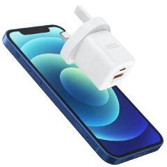 Wiwu 33W Gan Fast Charger USB-C + QC3.0 Şarj Adaptörü