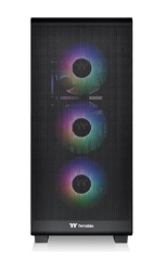Thermaltake S250 Black 750W 80+ Bronze Tempered Glass ARGB USB 3.0 ATX Mid Tower Kasa