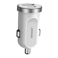 Joyroom C-A08 30W Mini PD+QC3.0 Çift Bağlantı Noktalı Akıllı Araç Şarj Cihazı, Beyaz