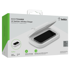 Belkin Boost Charge UV 10W Kablosuz Şarjlı Dezenfektanı, Beyaz