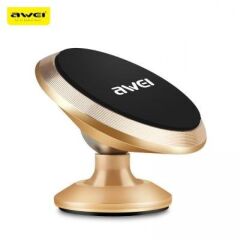 Awei X6 Manyetik Araç Telefon Tutucu, Altın