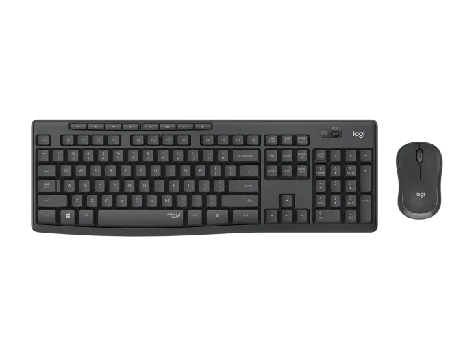 Logitech MK295 Silent Kablosuz Klavye Mouse Seti, Siyah