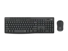 Logitech MK295 Silent Kablosuz Klavye Mouse Seti, Siyah