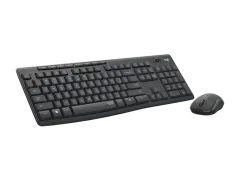 Logitech MK295 Silent Kablosuz Klavye Mouse Seti, Siyah